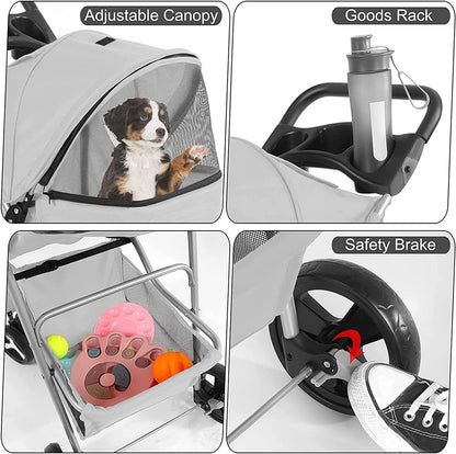 Coche plegable para mascotas