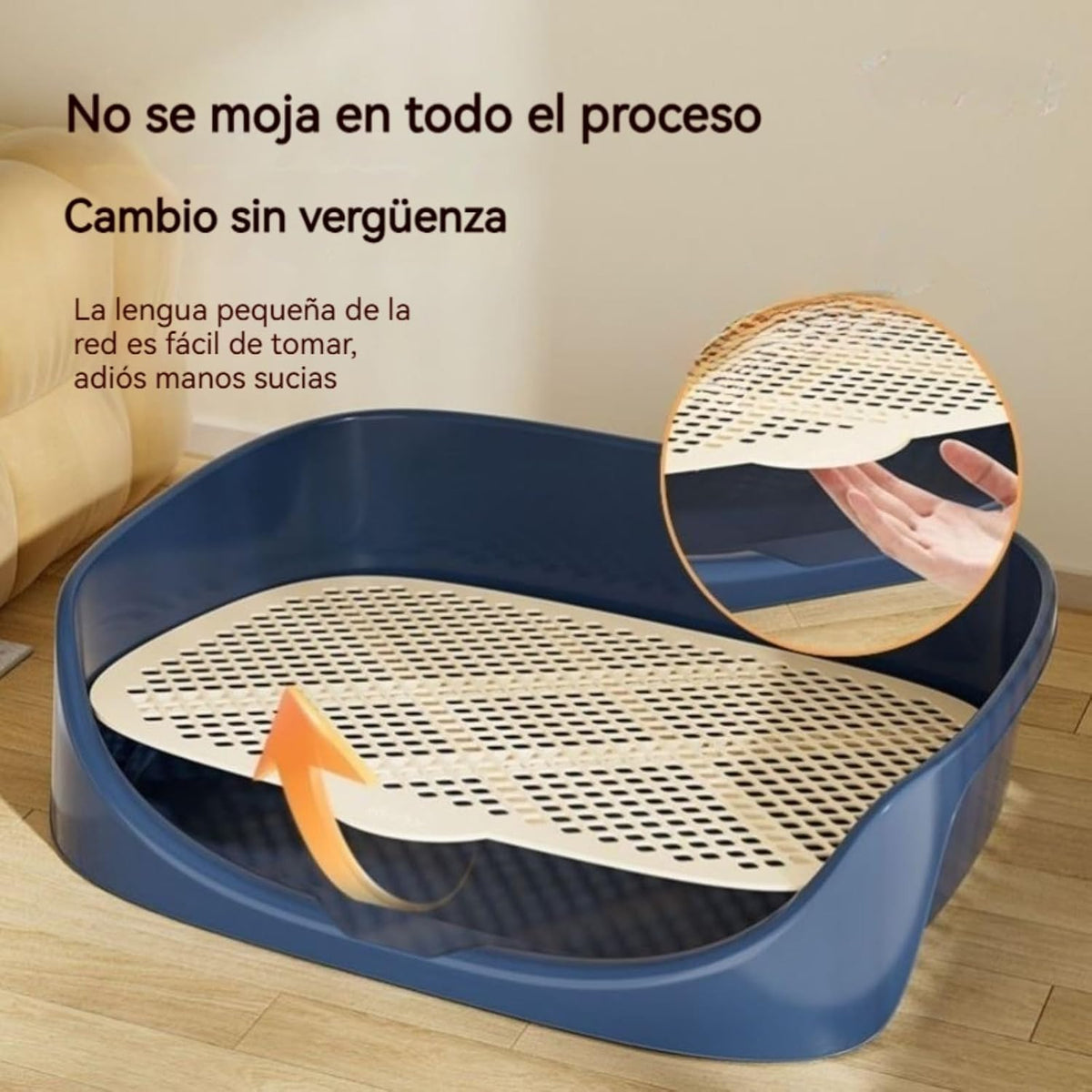 Inodoro para perros pequeños o cachorros modelo FT20 gris
