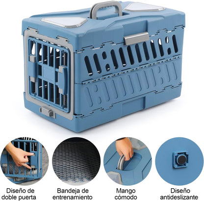 Kennel plegable para mascotas 48*30*32cm (Hasta 35lbs)