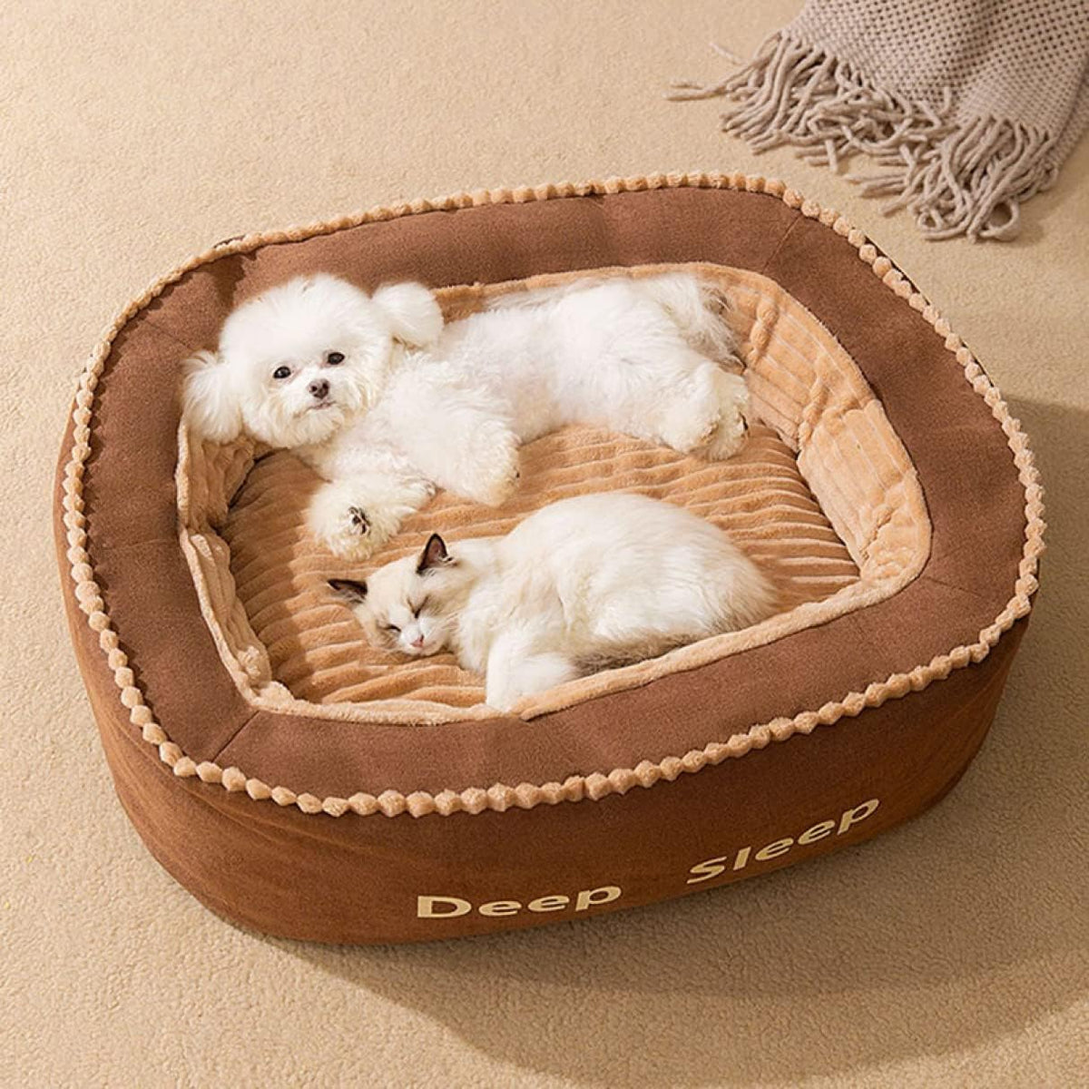 Cama para mascotas con forro lavable (Modelo M80)