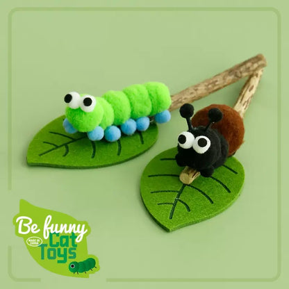 Juguete de gato con Catnip y matatabi forma de oruga