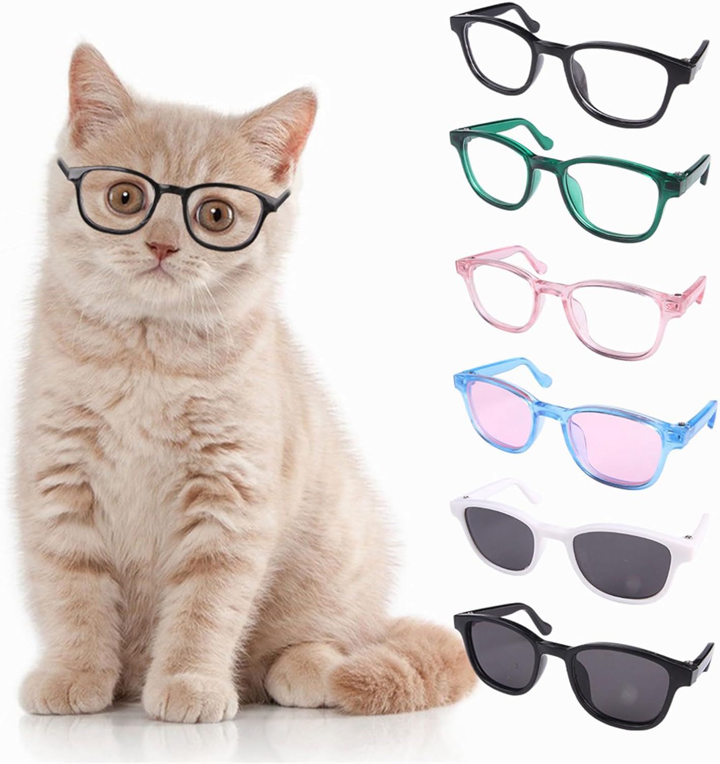 Lentes de sol cuadradas para mascotas pequeñas