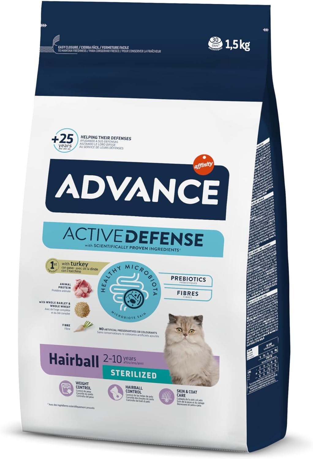 Comida para gato Advance: Hairball Sterilised 1.5kg