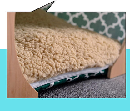 Casita de madera estilo osito para mascotas