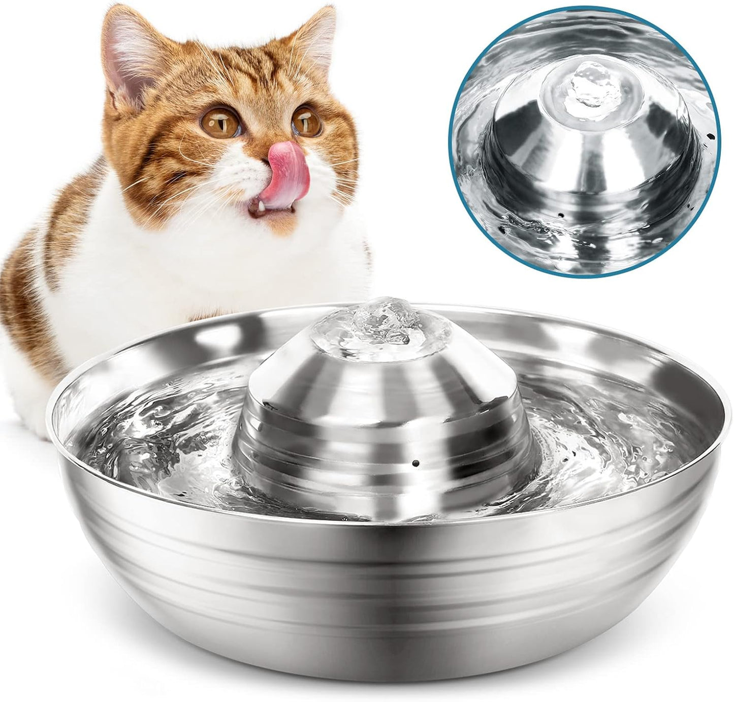 Fuente de acero para mascotas modelo FT560 2L