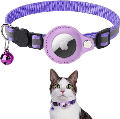 Collar reflectante de gatos para Airtag (rastreador)