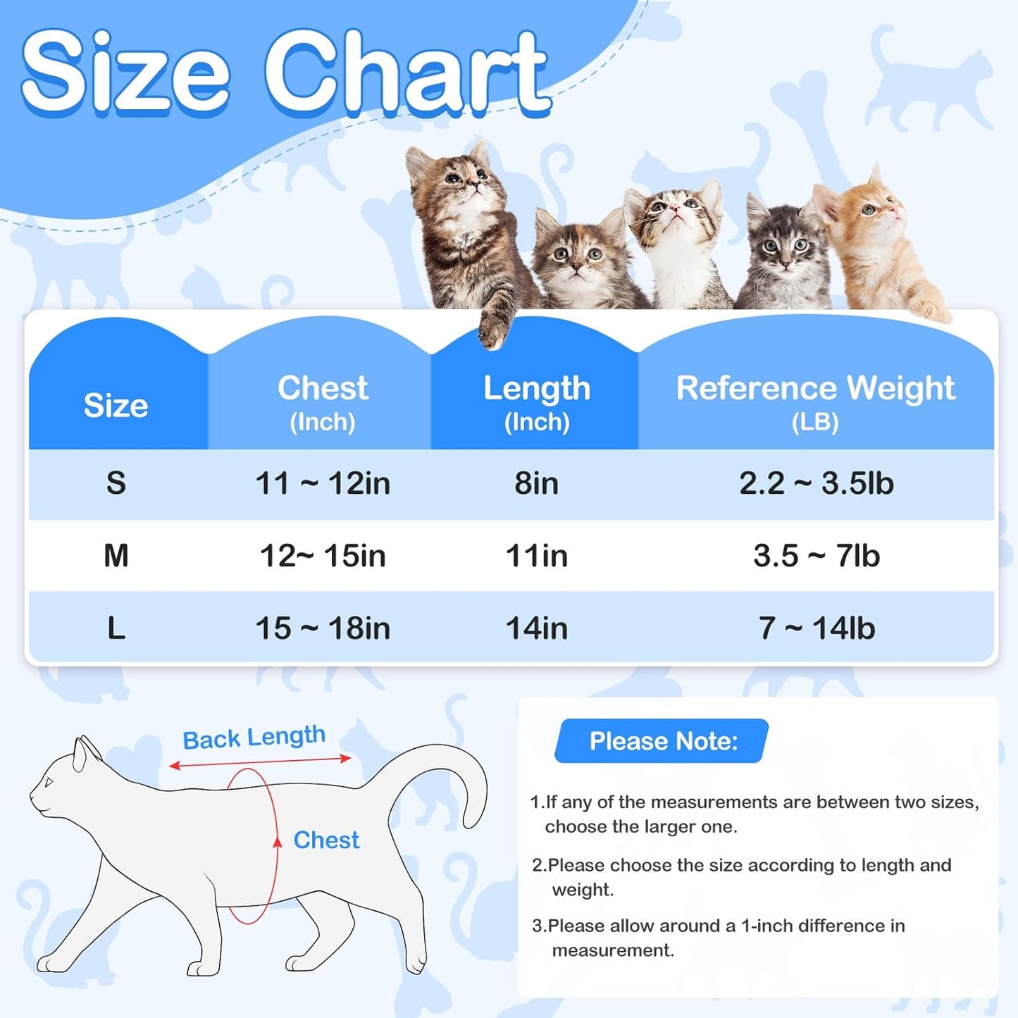 Traje postoperatorio para gatos #T39 estampado leopardo