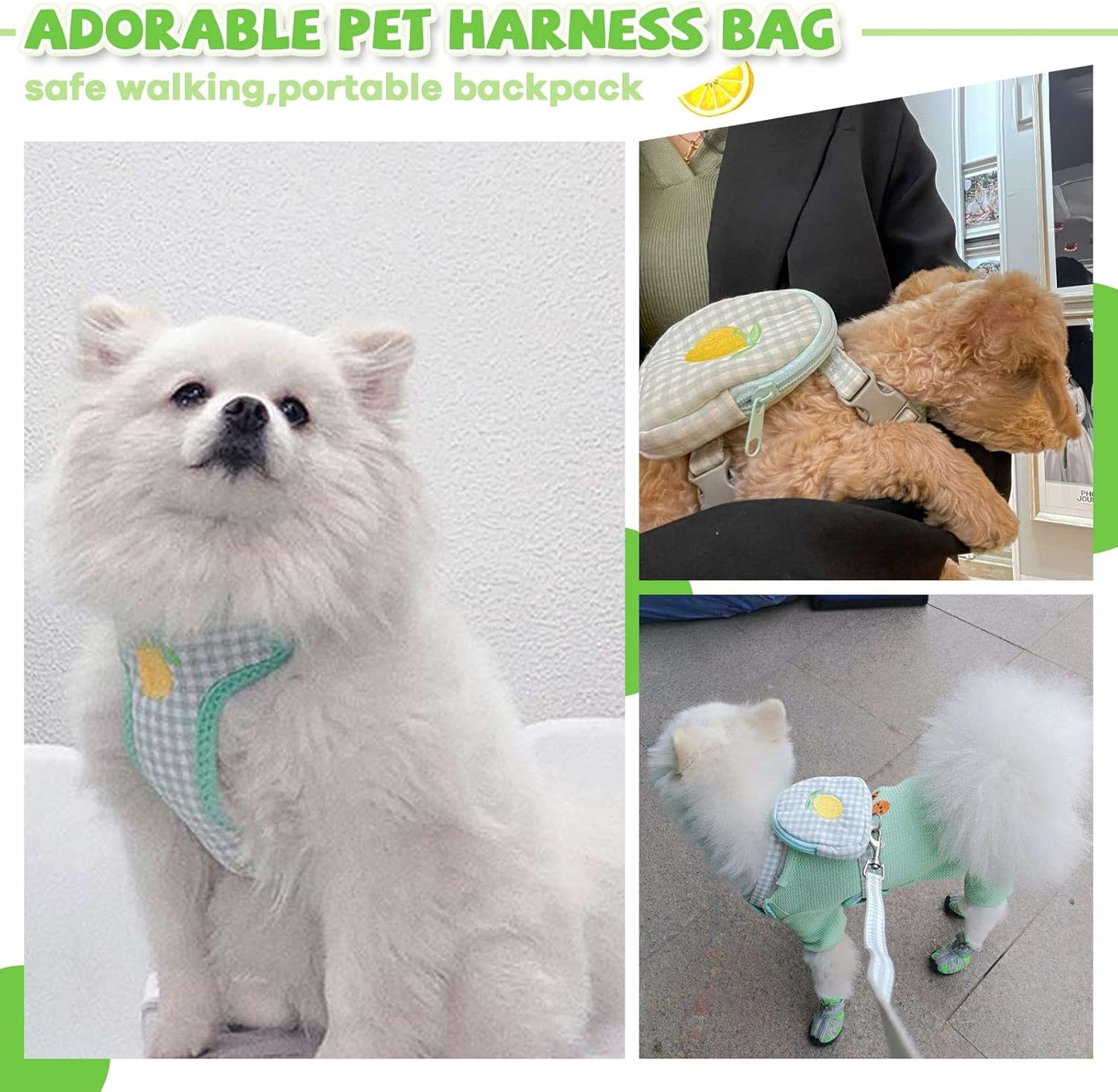 Pechera con bolsita para gatos y perros