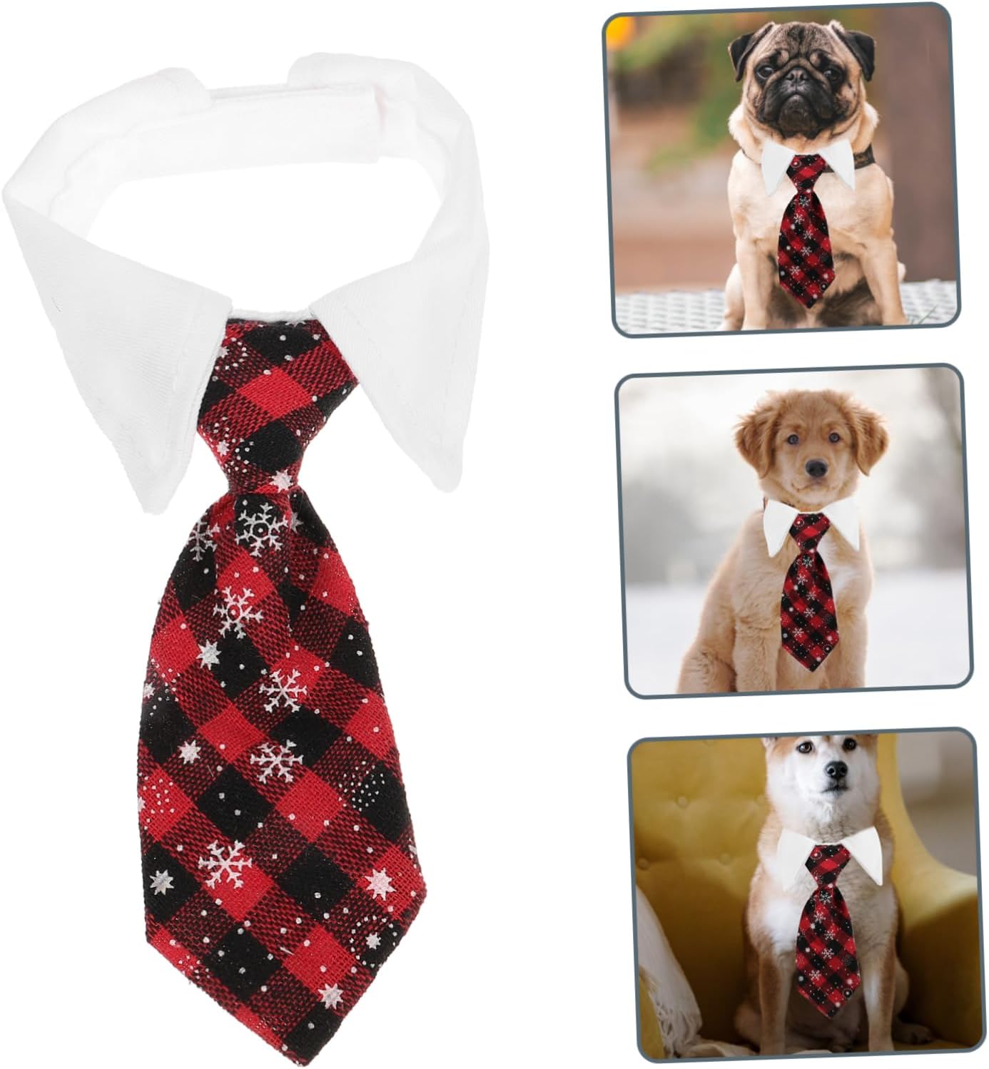 Corbata navideña de velcro para mascotas