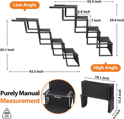 Escalera plegable para carro