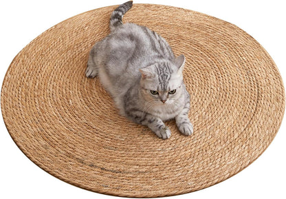 Alfombra de yute para gatos (rascador y decorador de hogar)