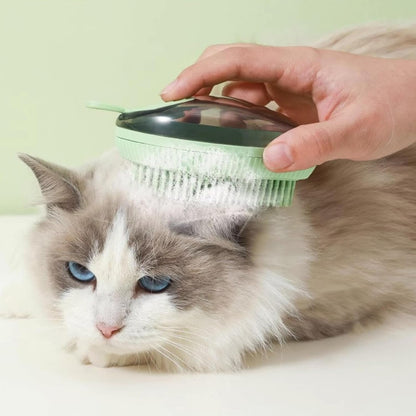 Cepillo para baño de mascotas (Dos tipos de cerdas)