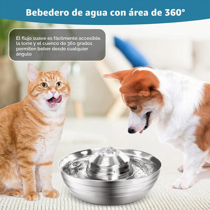 Fuente de acero para mascotas modelo FT560 2L