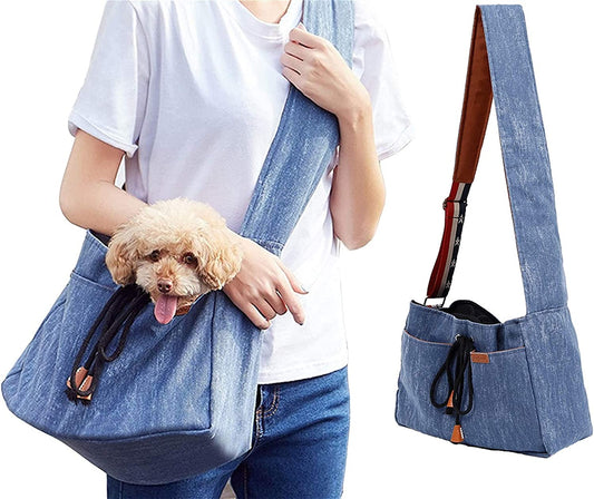 Bolso de hombro transportador para mascotas pequeñas