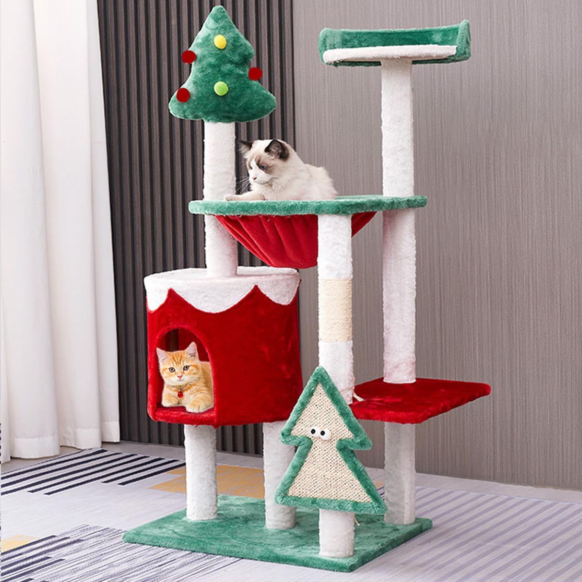 Rascador navideño para gatos modelo #1