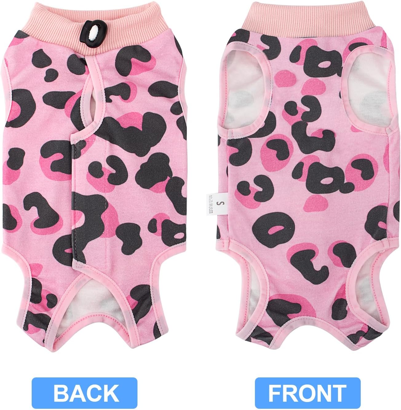 Traje postoperatorio para gatos #T39 estampado leopardo