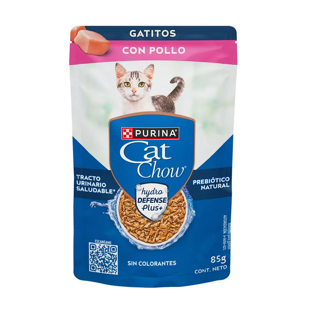Comida húmeda para gato Purina: Cat Chow, gatitos pollo 85gr