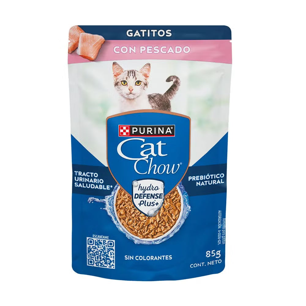Comida húmeda para gato Purina: Cat Chow, gatitos pescado 85gr