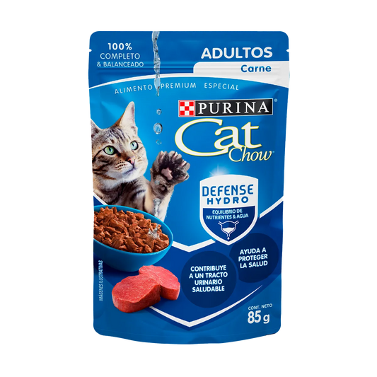 Comida húmeda para gato Purina: Cat Chow, carne para adulto 85gr