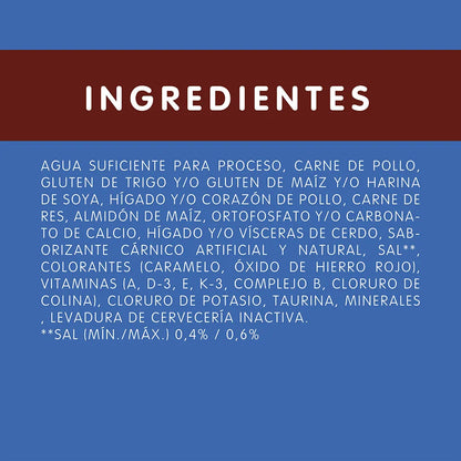 Comida húmeda para gato Purina: Cat Chow, esterilizado carne 85gr