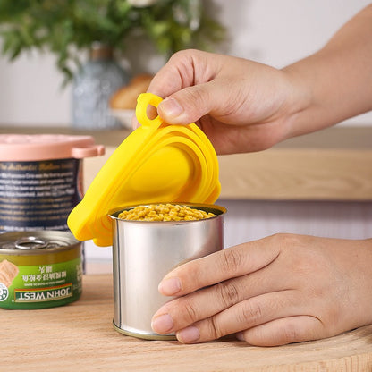 Tapa de lata de goma forma de huellita