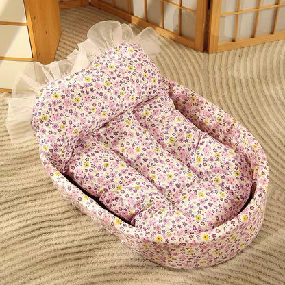 Cama de encaje para mascotas pequeñas