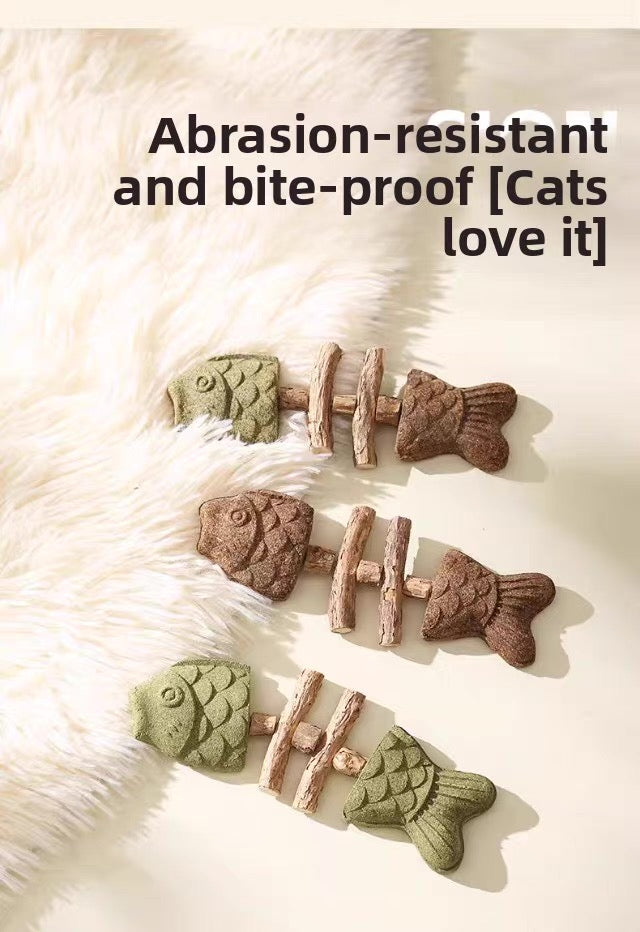 Catnip con forma de pescado para gatos
