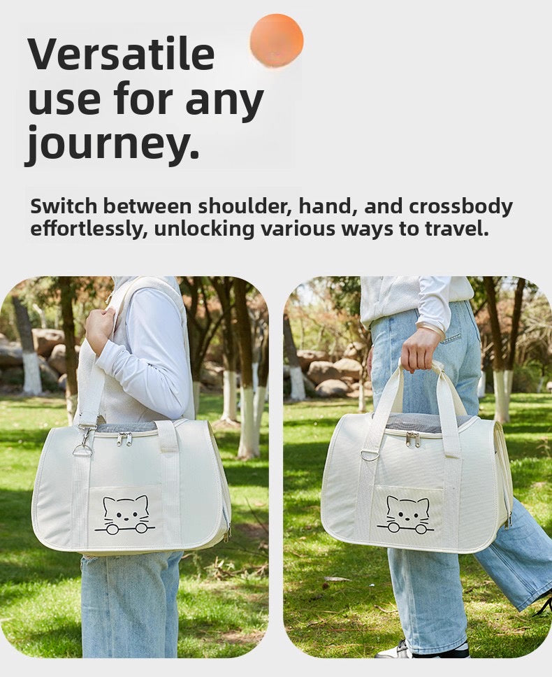 Bolso de hombro para transportar mascotas pequeñas (dos colores)