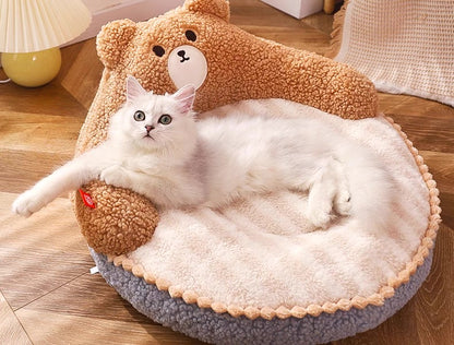 Cama acolchada para mascotas pequeñas y grandes 52*52*22cm