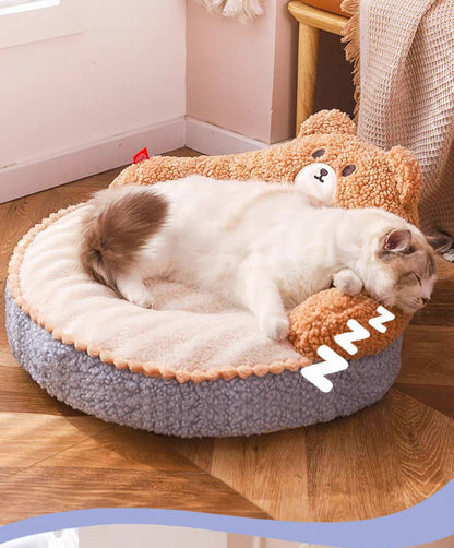 Cama acolchada para mascotas pequeñas y grandes 52*52*22cm