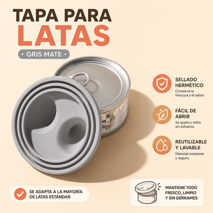 Tapa de silicona para latas