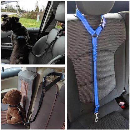 Cinturón de seguridad para mascotas de cabezal