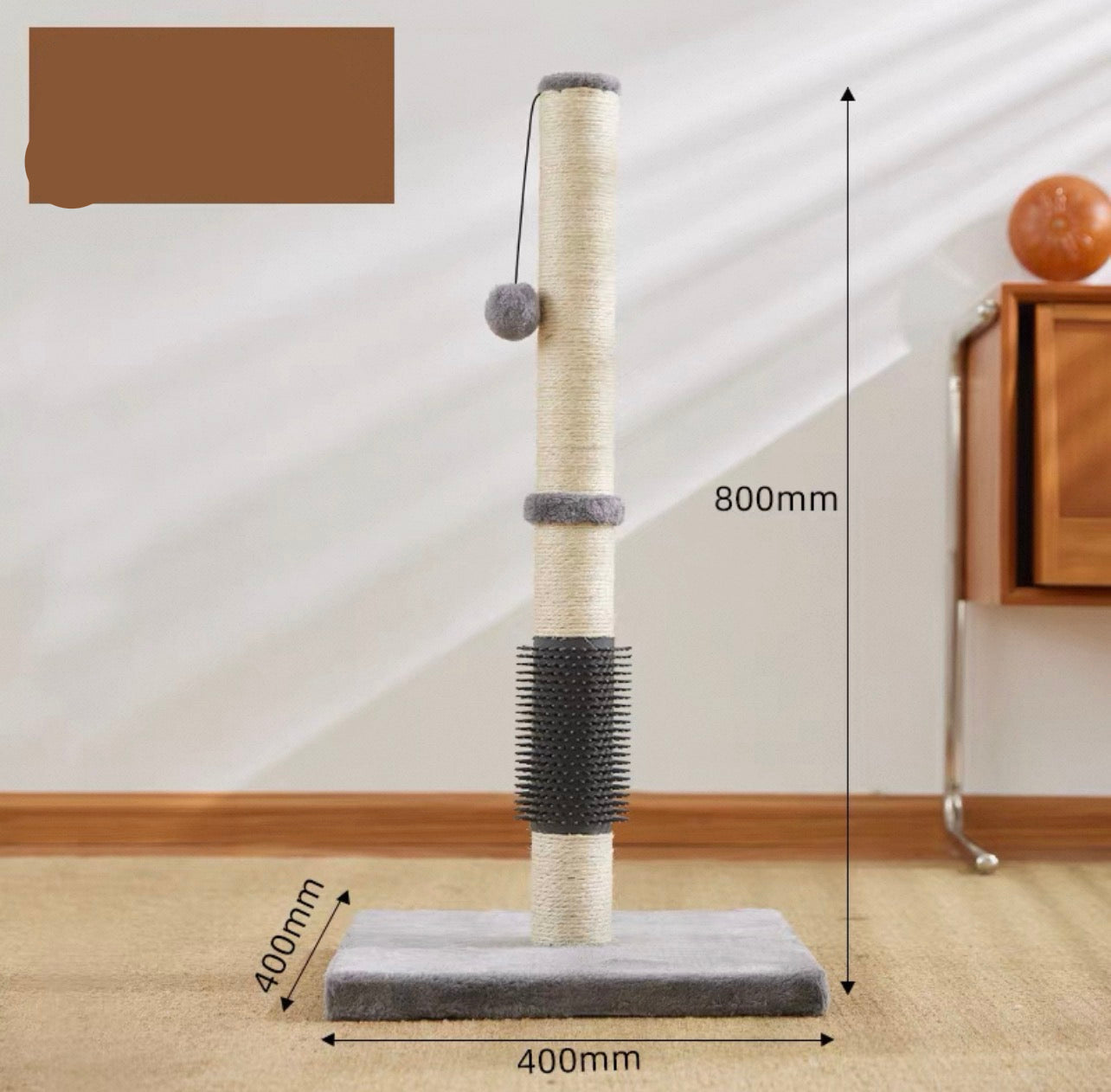 Rascador poste de cuerda para gatos 80cm (MS05)