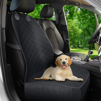 Asiento de auto impermeable para perros negro