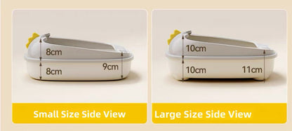 Arenero abierto para gatos estilo dinosaurio (dos tamaños disponibles)