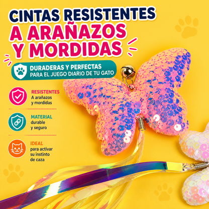 Repuesto de cañita mariposa brillante