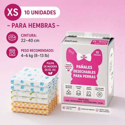 Pañal desechable para hembra Dono’s Diary