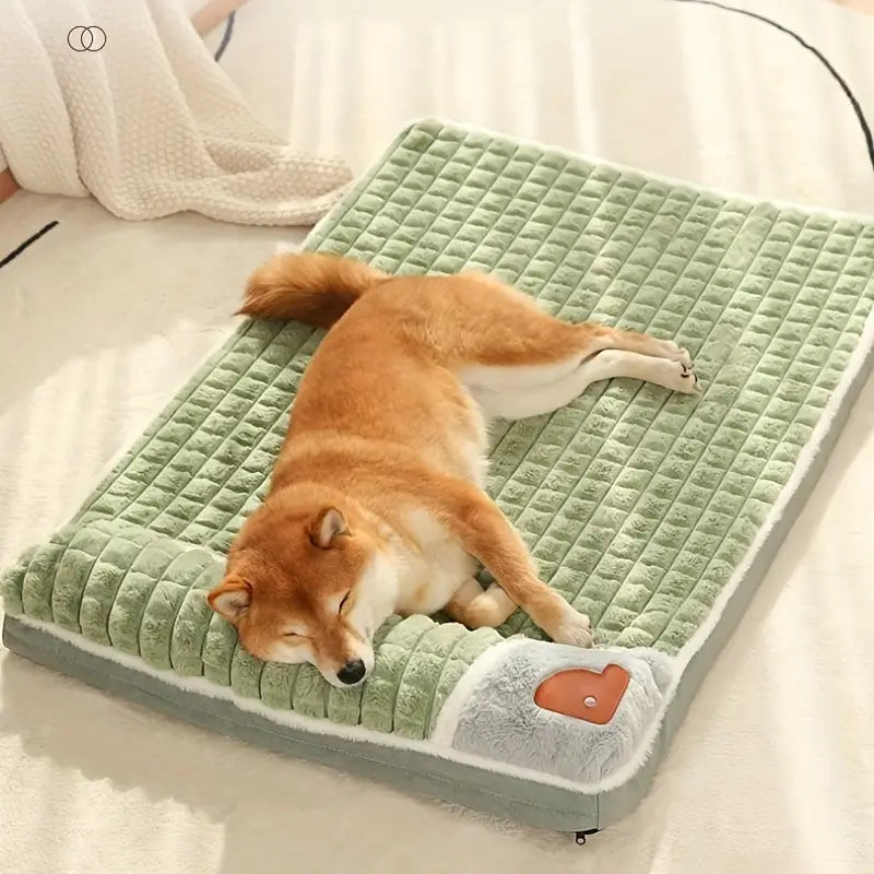 Cama Tapete para perros extraíble y lavable, protección suave para la columna vertebral de mascotas