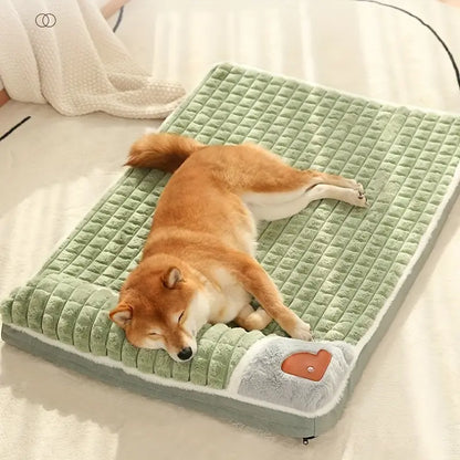 Cama Tapete para perros extraíble y lavable, protección suave para la columna vertebral de mascotas