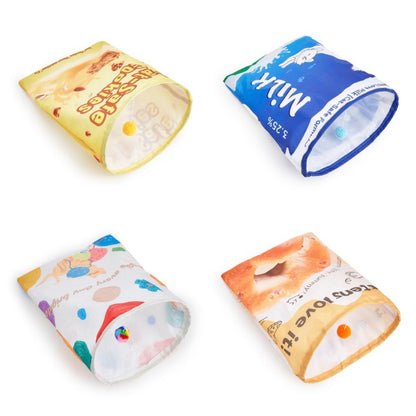 Túnel forma de snack para gatos