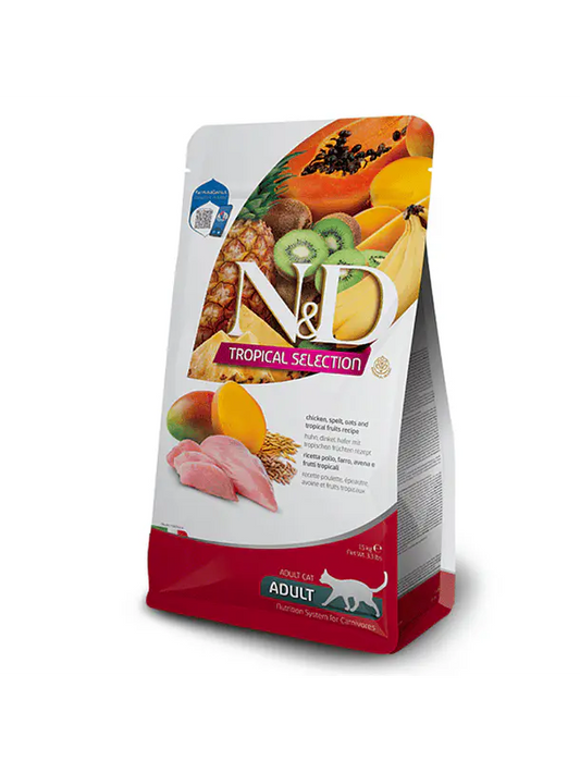 Comida para Gato Farmina: N&D Tropical Selection, Adult,  Pollo 1.5kg