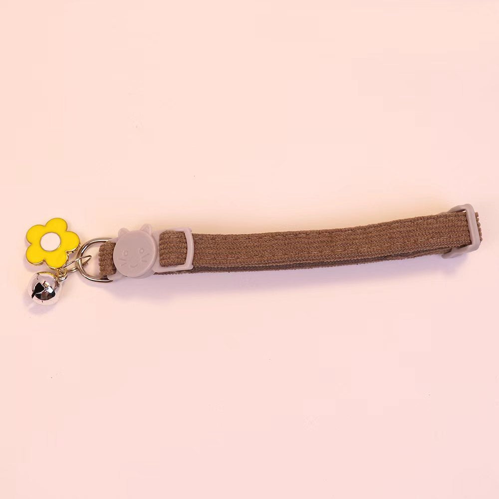 Collar para gatos con dije de flor