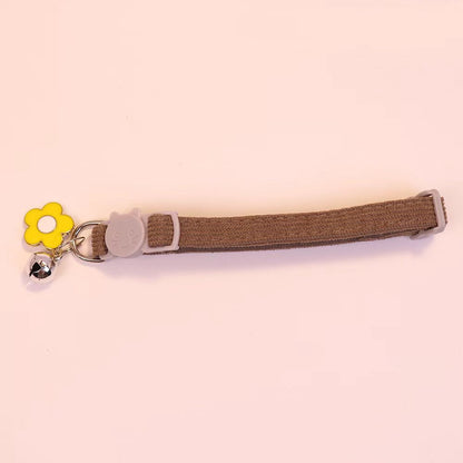 Collar para gatos con dije de flor
