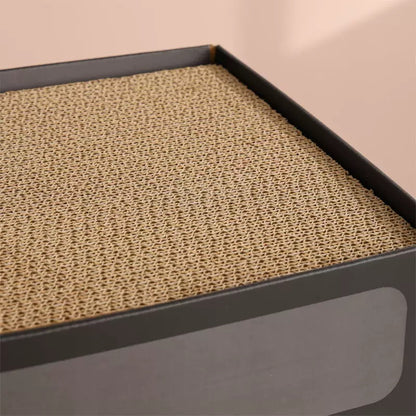 Rascador de dos niveles para gatos estilo lavadora 30*30*30cm