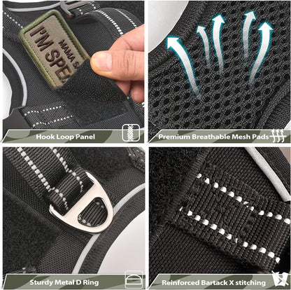 Pechera táctica para perros pequeños