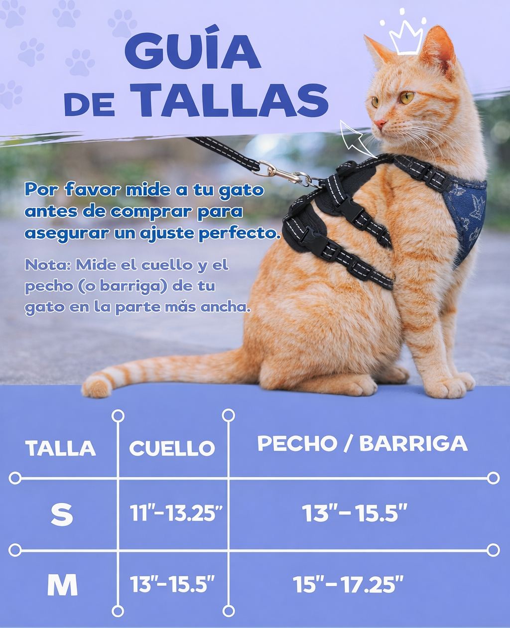 Pechera para gato sencilla HAR09
