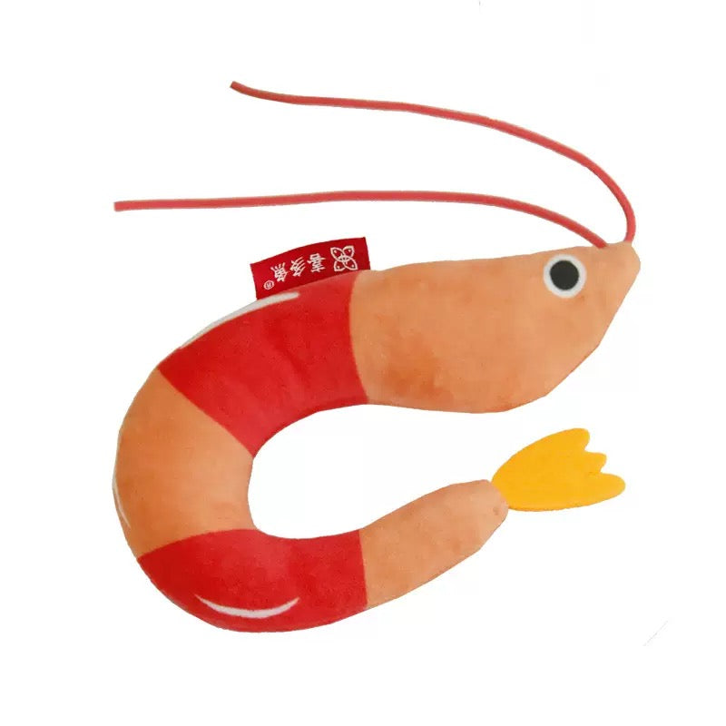 Peluche con olor a Catnip para gatos forma de camarón