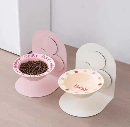 Plato de ceramica elevado ajustable con imán
