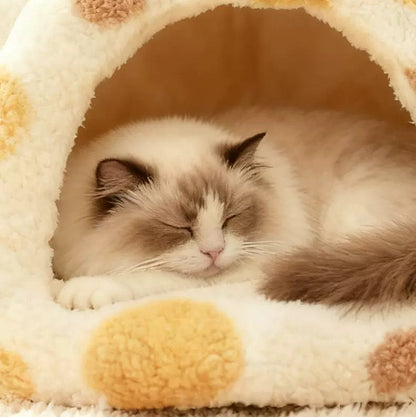 Casita afelpada para mascotas pequeñas 40*19*35cm