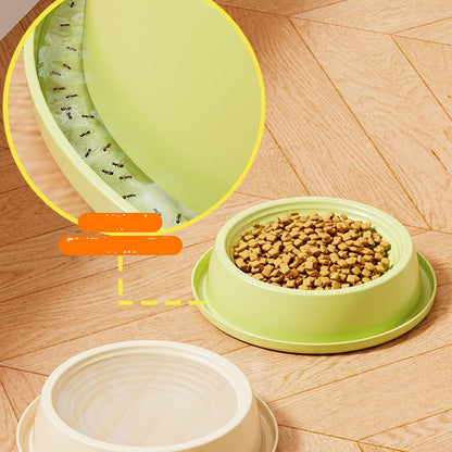 Plato de plastico elevado de tres patitas